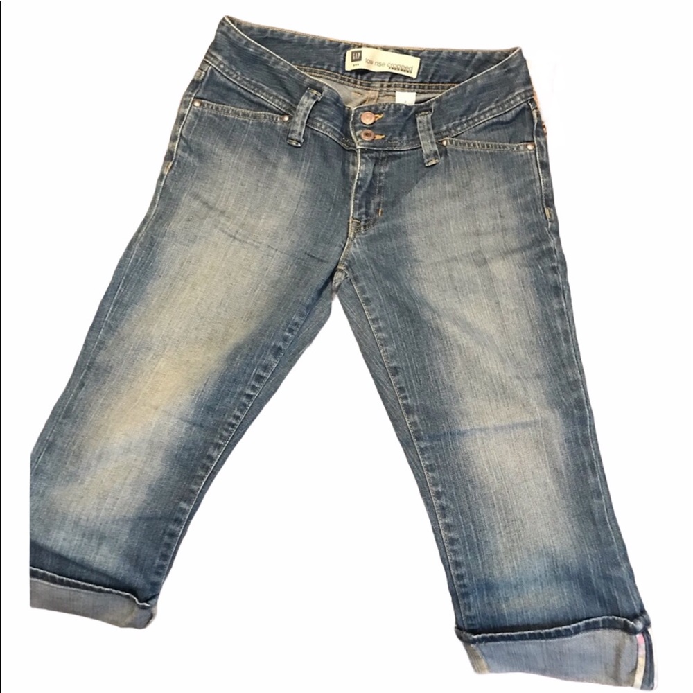Vintage Womens Gap Low Rise Cropped Stretch